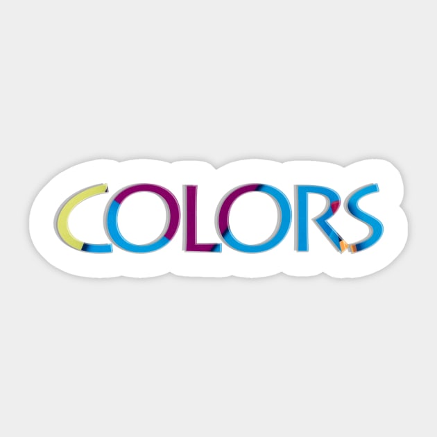 colors Sticker by afternoontees